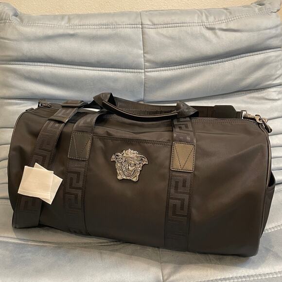 Versace Handbags - Versace Nylon Palazzo Duffle Bag Black NWT